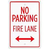 Algopix Similar Product 16 - No Parking  Fire Lane Sign  18 x 12