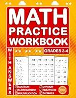 Algopix Similar Product 1 - Math Practice Workbook For Grades 3 To