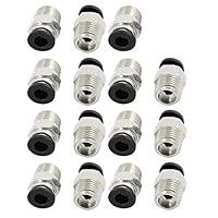 Algopix Similar Product 12 - uxcell 15pcs 14 inches PT Male Thread