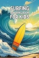 Algopix Similar Product 11 - Surfing Coloring Book For Kids Surfing