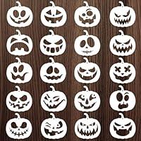 Algopix Similar Product 16 - Halloween Pumpkins Face Stencils 20pcs