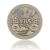 Algopix Similar Product 16 - LERIOLY Yes No Challenge Coins Lucifer