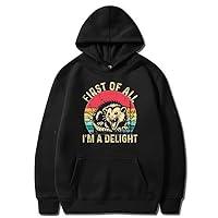 Algopix Similar Product 2 - NUFR First Of All I m A Delight Hoodie