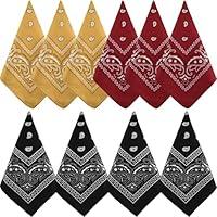 Algopix Similar Product 4 - NACHLYNN 10pcs Paisley Bandanas