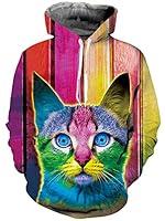 Algopix Similar Product 10 - TUONROAD 3D Graphic Printed Hoodies