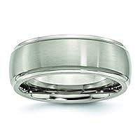 Algopix Similar Product 15 - Titanium Ridged Edge 8mm Brushed and