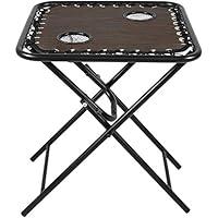 Algopix Similar Product 17 - Sunnydaze Folding Sling Side Table with