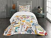 Algopix Similar Product 17 - Ambesonne Construction Bedspread