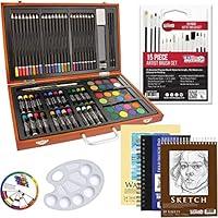 Algopix Similar Product 7 - 102Piece Deluxe Wooden Art Supply Set