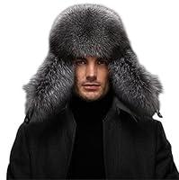 Algopix Similar Product 3 - Queenfur Mens Fur Hat  Winter Real