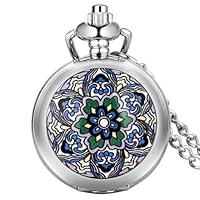 Algopix Similar Product 2 - MJIFEI Pocket Watch Tiny Cute Silver