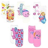 Algopix Similar Product 3 - Shopkins Little Girls 5 pack Socks