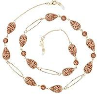 Algopix Similar Product 1 - Beaded Eyeglass Chain Holder Gold