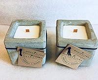 Algopix Similar Product 15 - 2 candles in original concrete cube