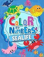 Algopix Similar Product 13 - Sealife Color By Number Book For Kids