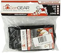 Algopix Similar Product 12 - Dog Diaper Wrap XSMALL (LONG) BLACK