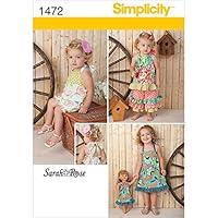 Algopix Similar Product 13 - Simplicity 1472 18 Doll and Toddlers