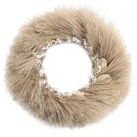 Algopix Similar Product 18 - Natural Pampas Grass Wreath 27Inch