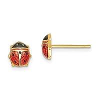 Algopix Similar Product 12 - 14k Yellow Gold Enameled Ladybug