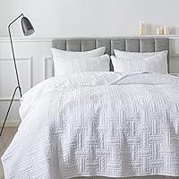 Algopix Similar Product 3 - RSHARE White Quilt Twin Size Bedding