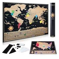 Algopix Similar Product 6 - InnovativeMap Scratch Off World Map