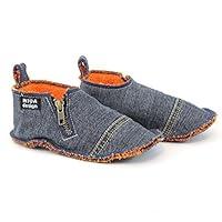 Algopix Similar Product 4 - Handmade Denim Slippers for Kids