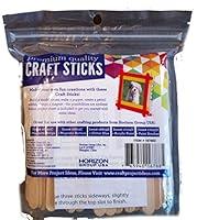 Algopix Similar Product 4 - Craft Sticks Unfinished Wood 150 Count