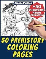 Algopix Similar Product 8 - 50 Prehistory Coloring Pages Book for