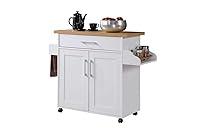 Algopix Similar Product 10 - Hodedah Kitchen Island with Spice Rack
