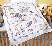 Algopix Similar Product 6 - Bucilla Stamped Cross Stitch Crib Cover