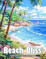 Algopix Similar Product 3 - Beach Bliss Adult Coloring Book Beach