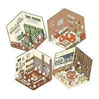 Algopix Similar Product 15 - 4 Sets DIY 3D House StickersFun DIY