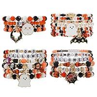 Algopix Similar Product 15 - Twinfree Halloween Bracelets Set