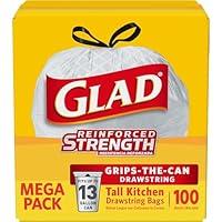 Algopix Similar Product 1 - Glad Tall Kitchen Drawstring Trash