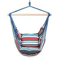 Algopix Similar Product 8 - KHKJ Hammock Hanging Rope Chair Swing