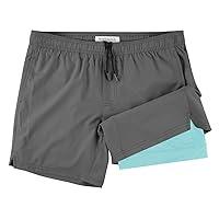 Algopix Similar Product 4 - NIMENJOJA Mens 55 Gym Running Shorts