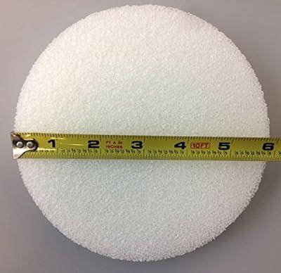12 Pack Foam Circles for Crafts, Round Polystyrene Discs for DIY Projects  (4 x 4 x 1 In)