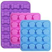 Algopix Similar Product 12 - 3 Pcs Silicone Molds Puppy Dog PawBone