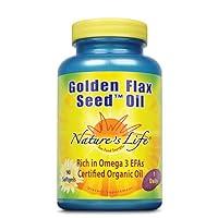 Algopix Similar Product 18 - Natures Life Golden Flax Seed Oil  90