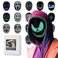 Algopix Similar Product 12 - Ouvibyaz Customizable LED Mask with