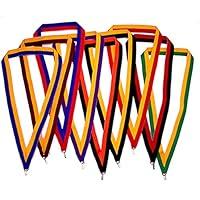 Algopix Similar Product 11 - PinMart MultiColor Striped Award Neck