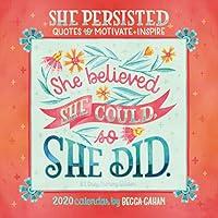 Algopix Similar Product 5 - She Persisted 2020 Calendar Quotes to
