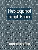 Algopix Similar Product 13 - Hexagonal Graph Paper Ideal Notebook