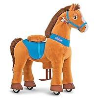 Algopix Similar Product 18 - Pony Cycle Riding Brown with White Hoof