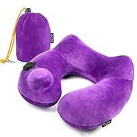 Algopix Similar Product 7 - AirComfy Inflatable Neck Travel Pillow