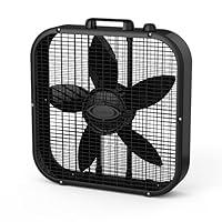 Algopix Similar Product 11 - Lasko B20401 Decor Box Fan, 20", Black