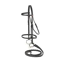 Algopix Similar Product 8 - Silver Fox Raised Snaffle Bridle Black