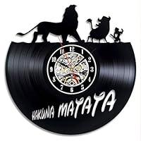Algopix Similar Product 15 - Hakuna Matata Wall Clock Hakuna Matata