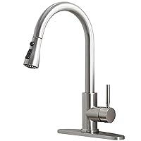 Algopix Similar Product 18 - Ufaucet Brushed Nickel Kitchen Faucet