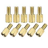 Algopix Similar Product 7 - uxcell M3x6mmM3x6mm MaleFemale Brass
